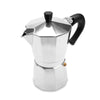 stainless steel moka pot 6 cups side view