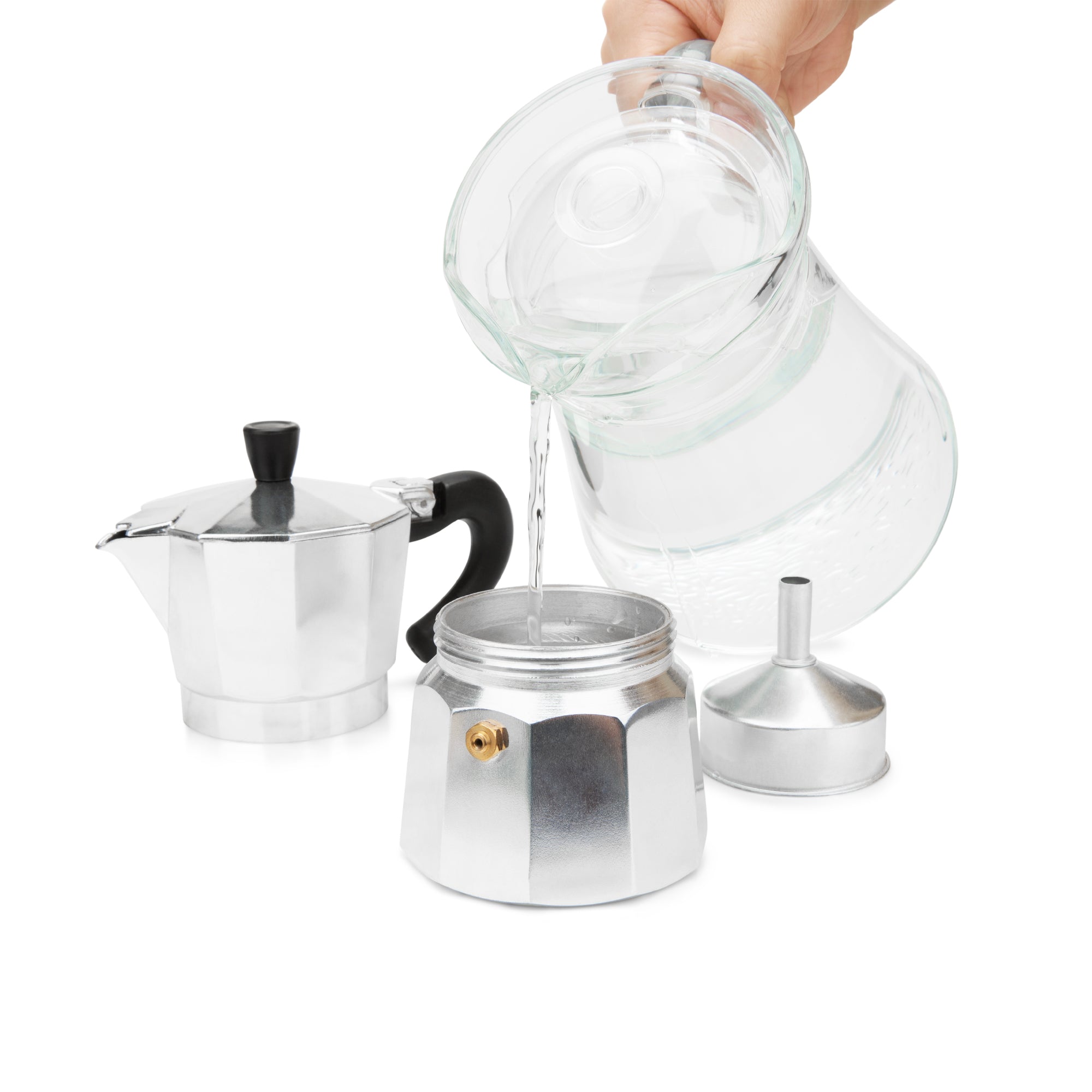 3-Cup Moka Pot Stovetop Espresso Maker | EspressoWorks
